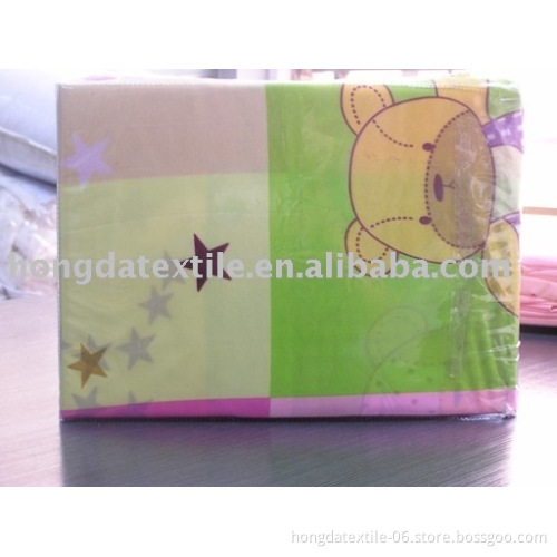 100% poly microfiber printed bedding sets